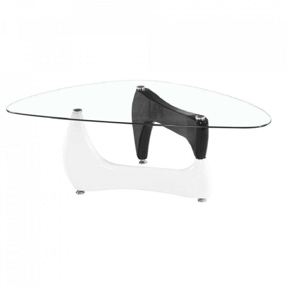 Fab Gl And Mirror Noguchi Style Coffee Table With Black Fab Gl And Mirror Noguchi Style Coffee Table With Black White Gloss Legs