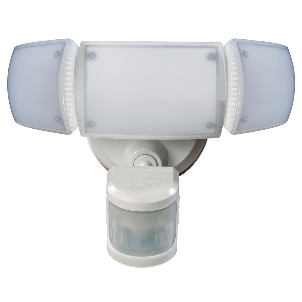 Defiant 270° White Motion Activated Outdoor Integrated LED Triple Head Flood... by Defiant