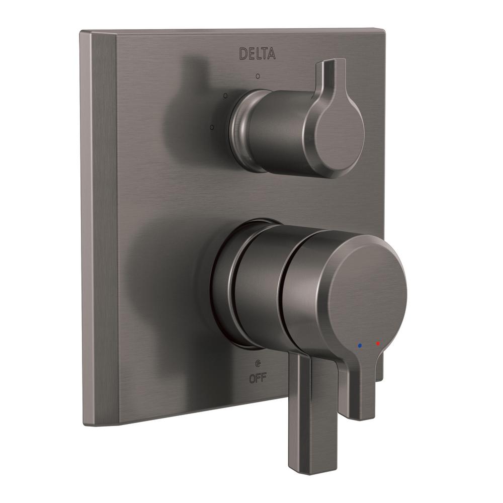 Delta Pivotal 2 Handle Wall Mount 3 Setting Integrated Diverter Trim