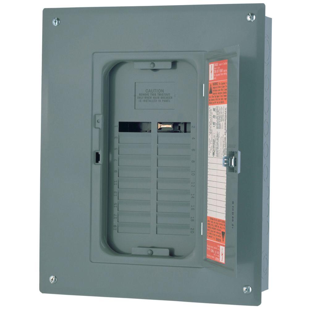 Square D QO 125 Amp 20-Space 24-Circuit Indoor Main Lug Load Center
