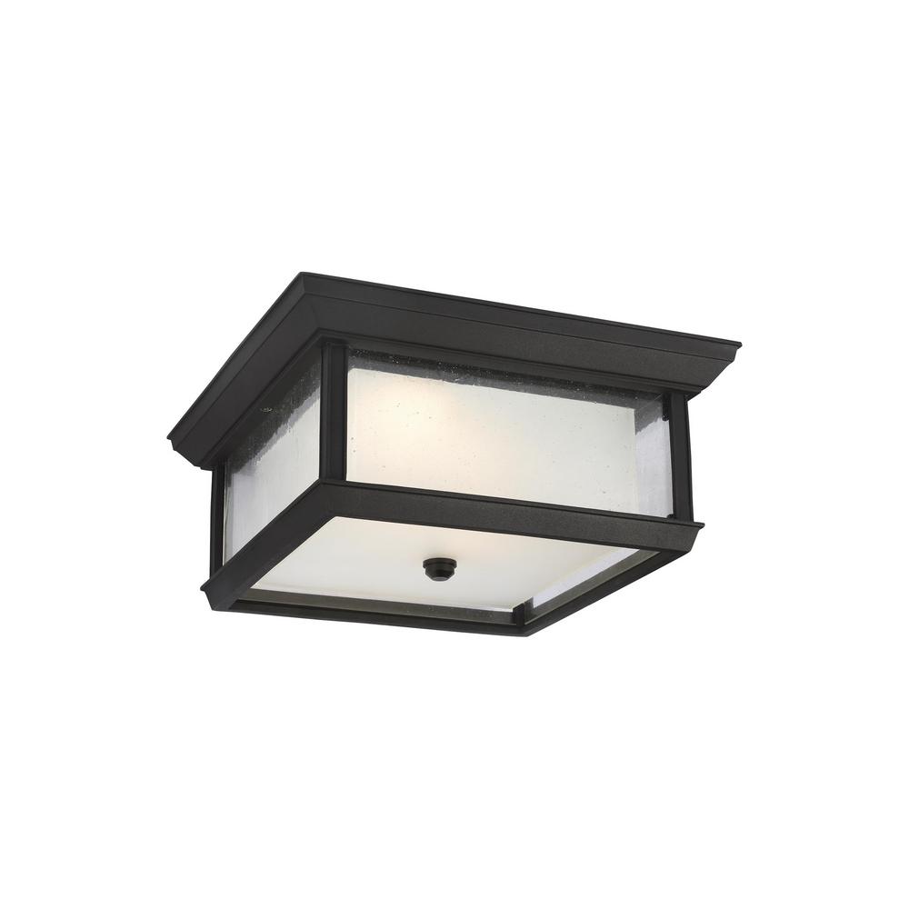 Water Resistant Outdoor Flush Mount Lights Ceiling Mchenry Textured Black Integrated Led Outdoor Flush Mount
