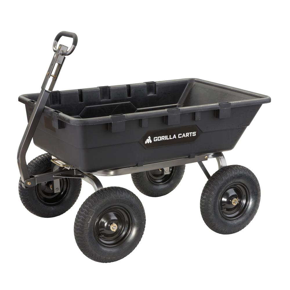 GORILLA CARTS 7 cu. ft. Evolution Poly Yard CartGCR7 The Home Depot