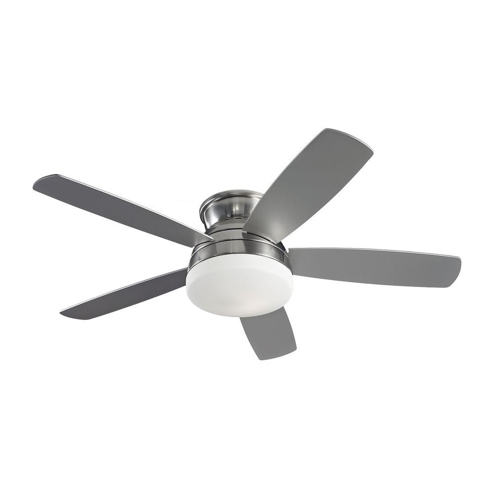 Monte Carlo Traverse 52 In Brushed Steel Silver Ceiling Fan
