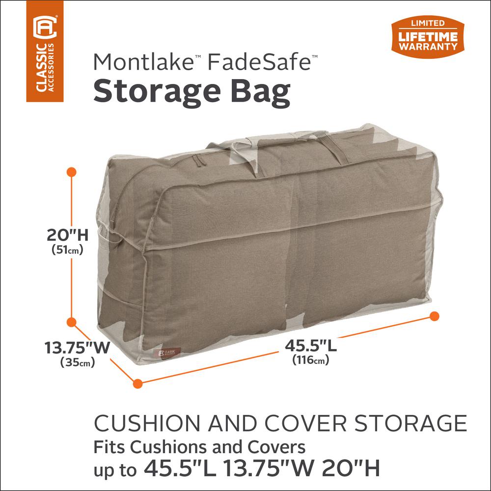 Standard Classic Accessories Veranda Patio Cushion Cover Storage Bag Patio Lawn Garden Cushions