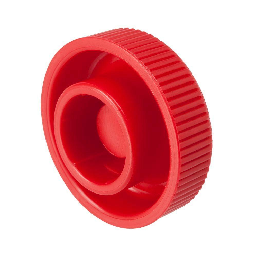 Crown Bolt 5/16 in. Red Round Plastic Knob-77978 - The Home Depot