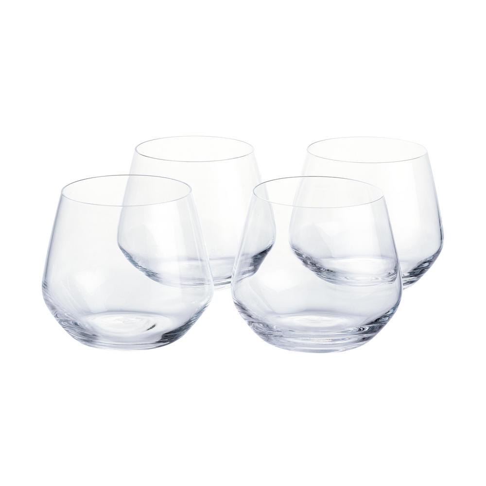 Home Decorators Collection Genoa 155 Fl Oz Lead Free Crystal White Wine Glasses Set Of 4 8996