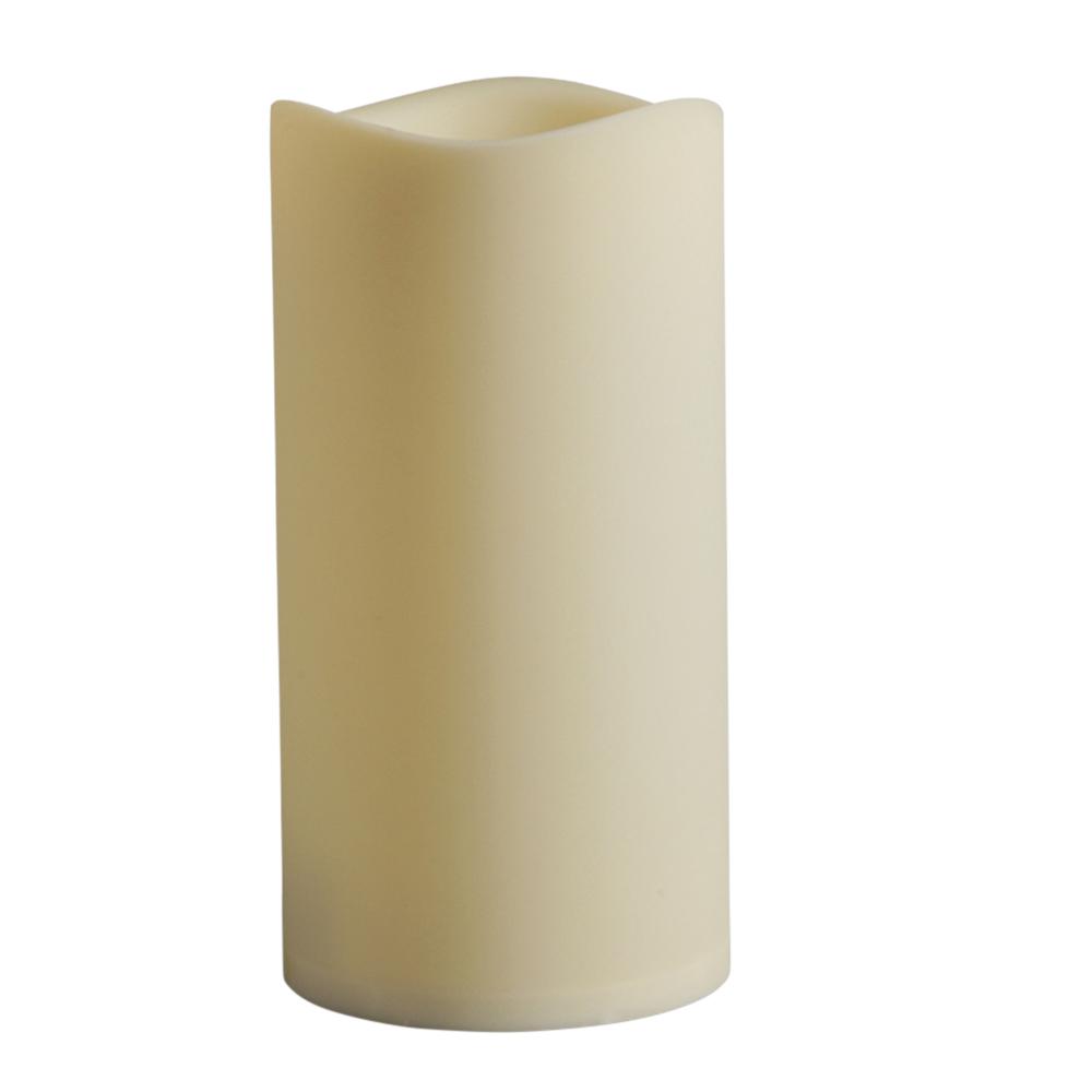 Hampton Bay 4.5 in. x 9 in. Remote Ready Battery Operated Resin LED