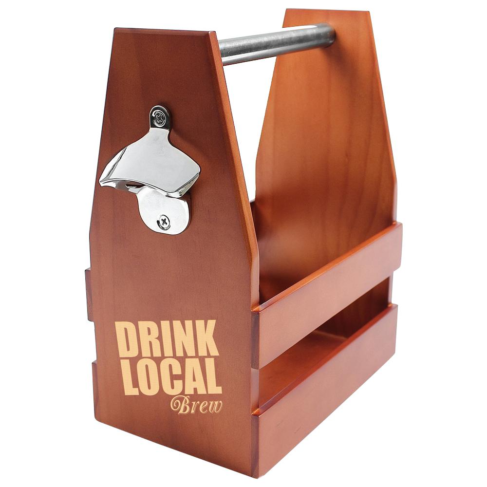 "Drink Local" Wooden Craft Beer CarrierDLB2290 The Home Depot