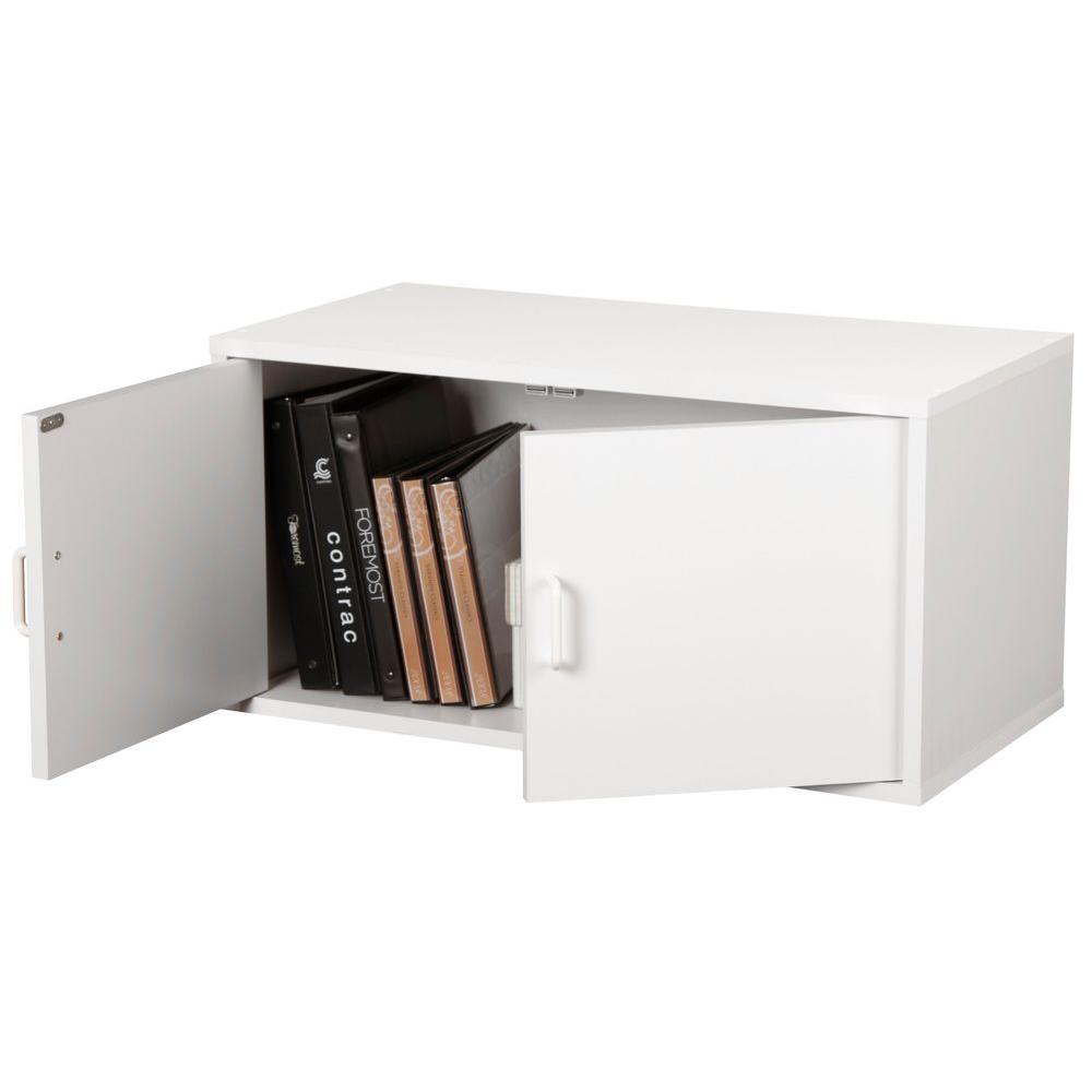 30 in. White 2Door Large Cube390601 The Home Depot