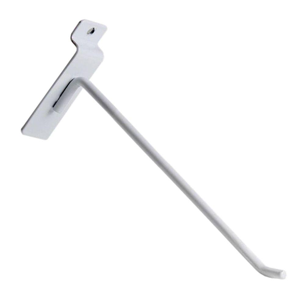 8 in. White Slatwall Hook99453 The Home Depot