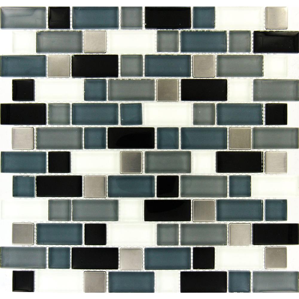 Multi Color Gl Mosaic Tile Techieblogie Info Mosaic Backsplash Multi Color Tile Flooring The Home Depot