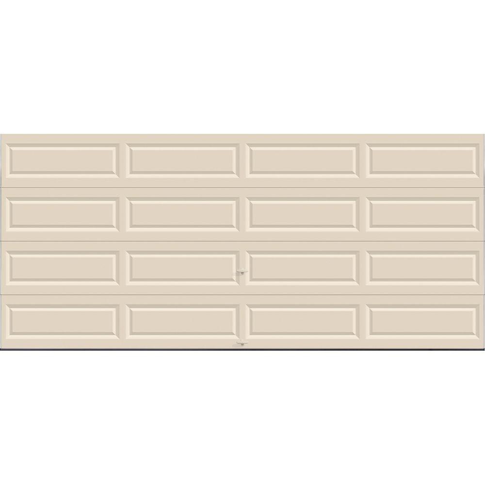 Clopay Classic Collection 16 Ft X 7 Ft Non Insulated Solid Almond Garage Door