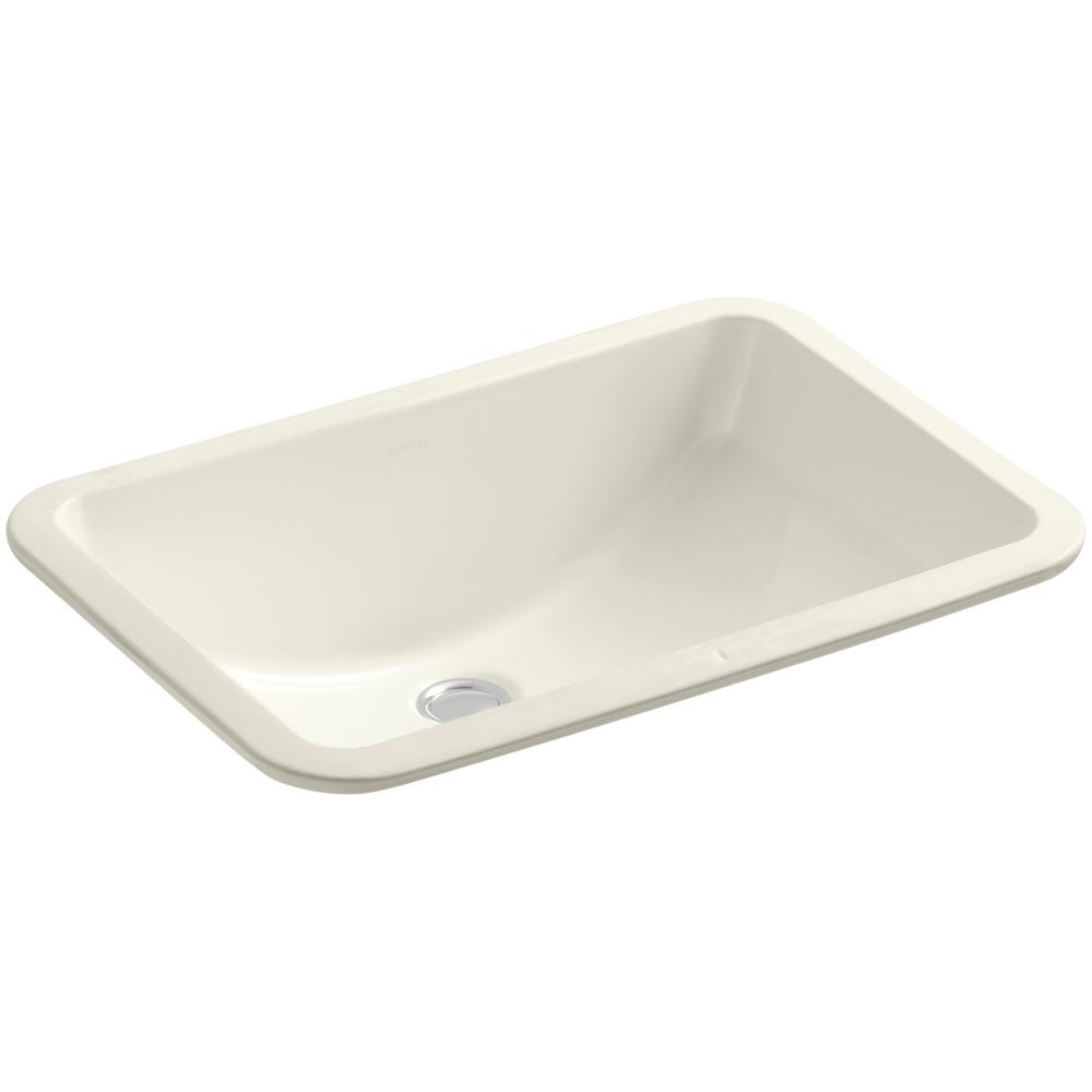 Kohler Ladena 20 7 8 Undermount Bathroom Sink With Glazed Underside Ladena 20 7 8 Undermount Bathroom Sink With Glazed Underside In Biscuit