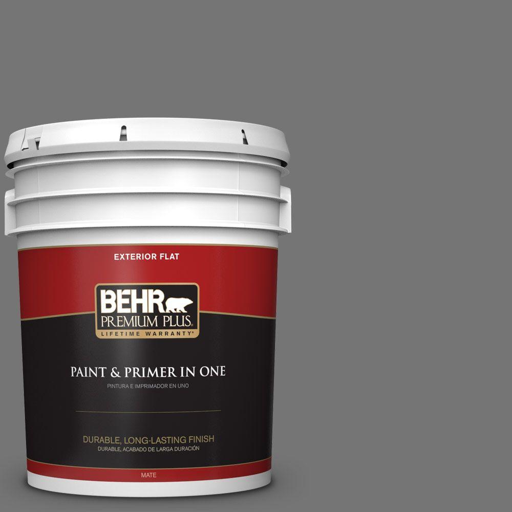 BEHR Premium Plus 5gal. N5205 Iron Mountain Flat Exterior Paint