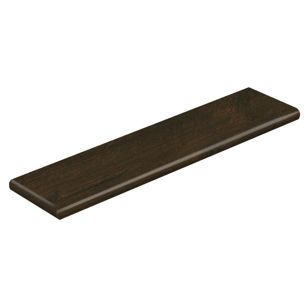 Laminate Stair Treads Flooring The Home Depot Java Sed Oak 47 In Length X 12 1 8 Deep