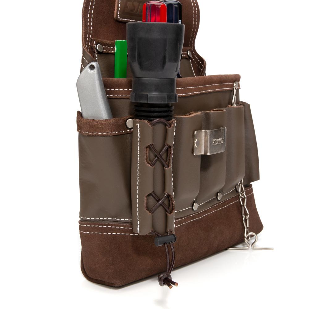 Estwing 8 Pocket Leather Electrician Tradesman S Tool Belt Pouch 94749 The Home Depot - Leather Electrical Tool Bags Estwing 8 Pocket Leather Electrician Tradesman S Tool Belt Pouch 94749 The Home Depot - Leather Electrical Tool Bags
