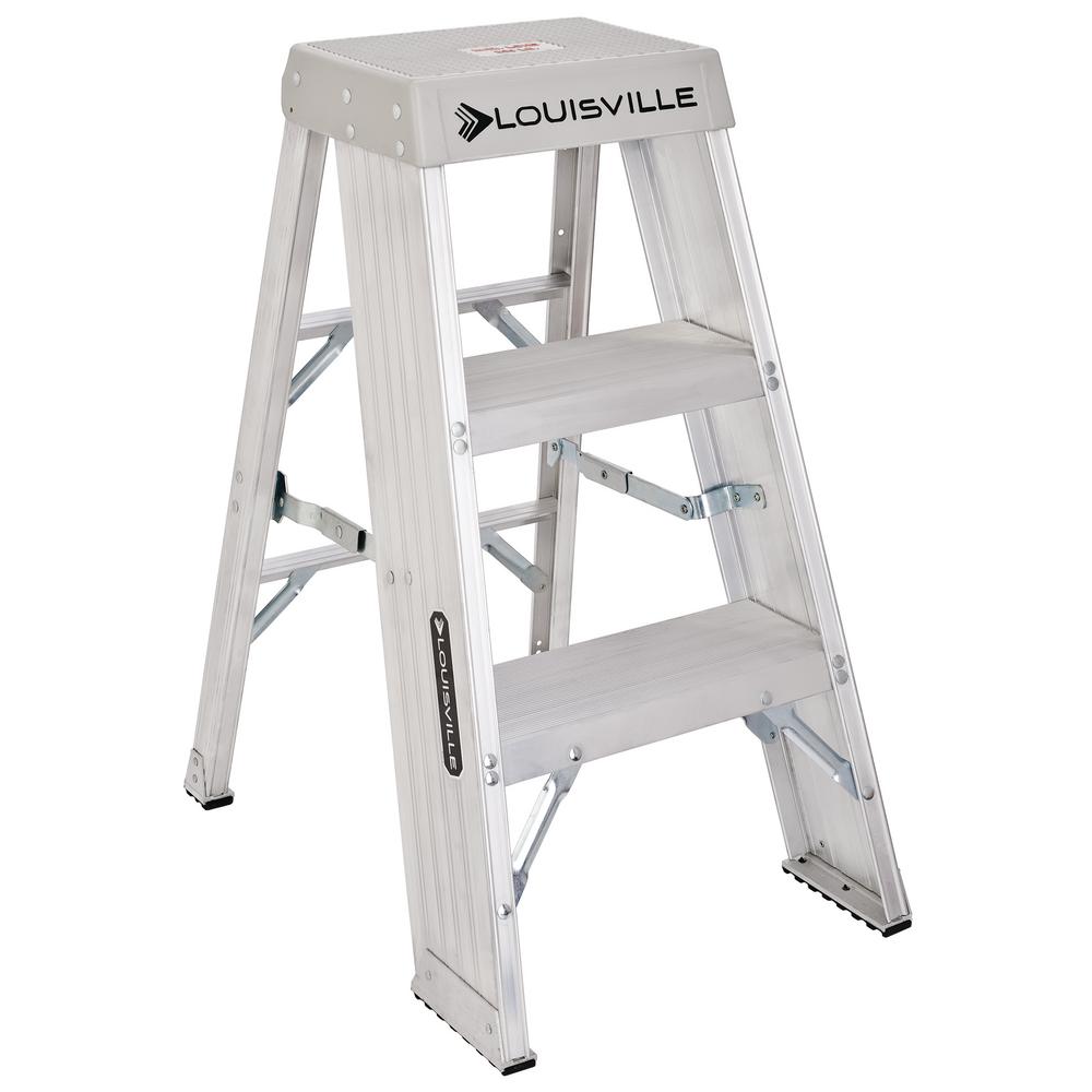 Xtend & Climb 4 Step Aluminum Step Ladder 375 lb Load Capacity Type IAA Duty RatingWT4 The