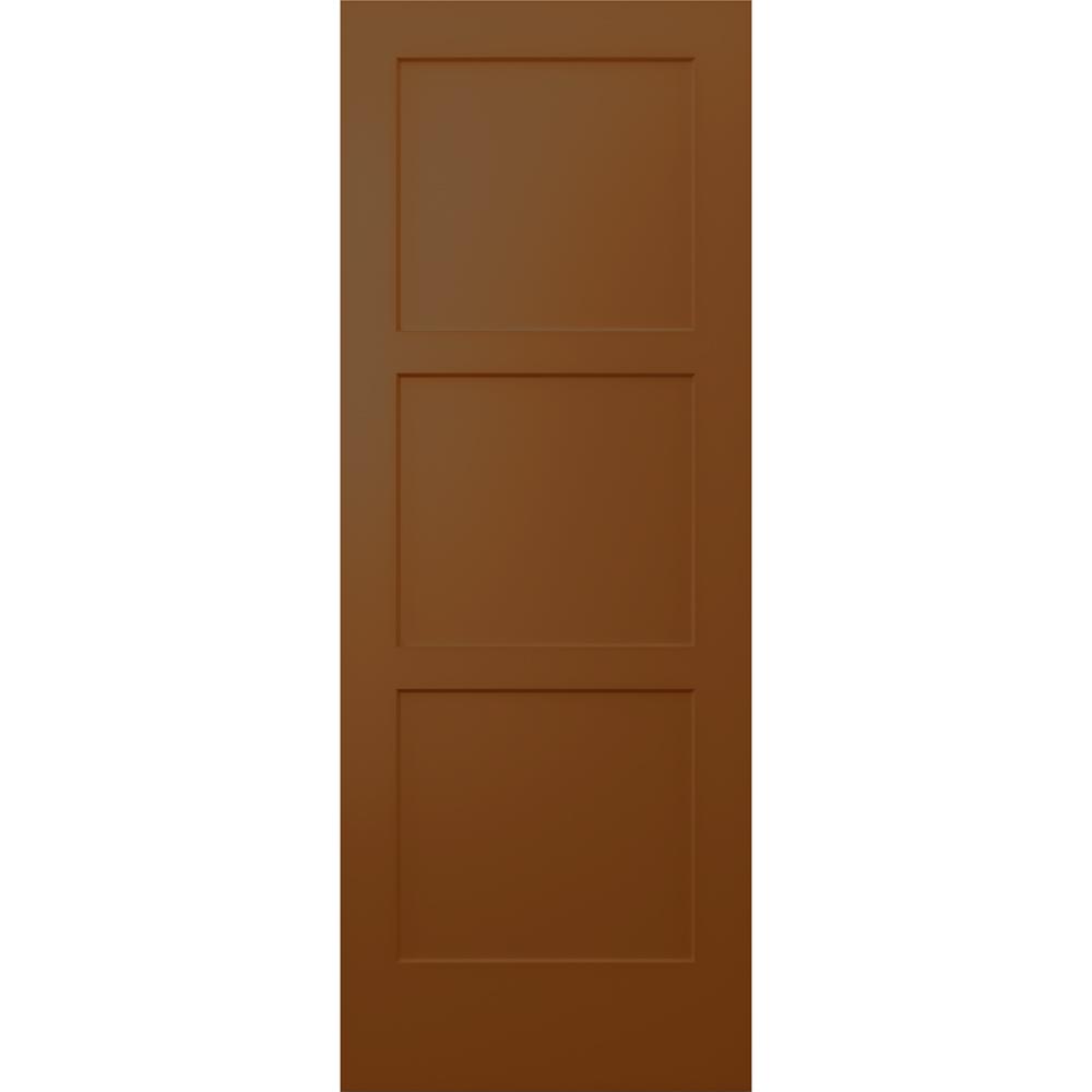 Jeld Wen 36 In X 96 In Birkdale Hazelnut Stain Smooth Hollow Core Molded Composite Interior Door Slab