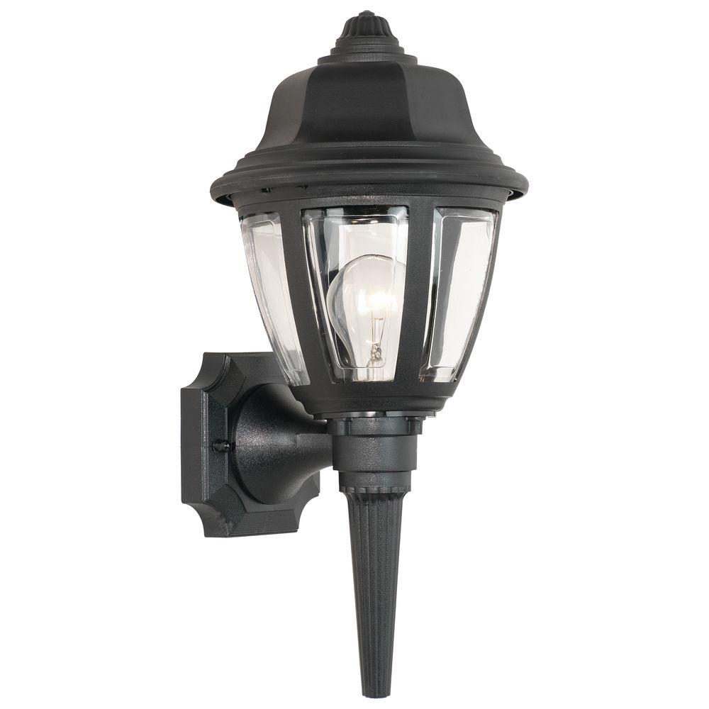 Thomas Lighting 1 Light Black Outdoor Wall Mount Lantern Sl94427 Thomas Lighting 1 Light Black Outdoor Wall Mount Lantern