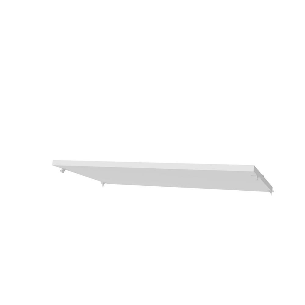 Closetmaid Style White Shoe Shelf Kit For 25 In W Style Tower 2 Pack 2107 The Home Depot