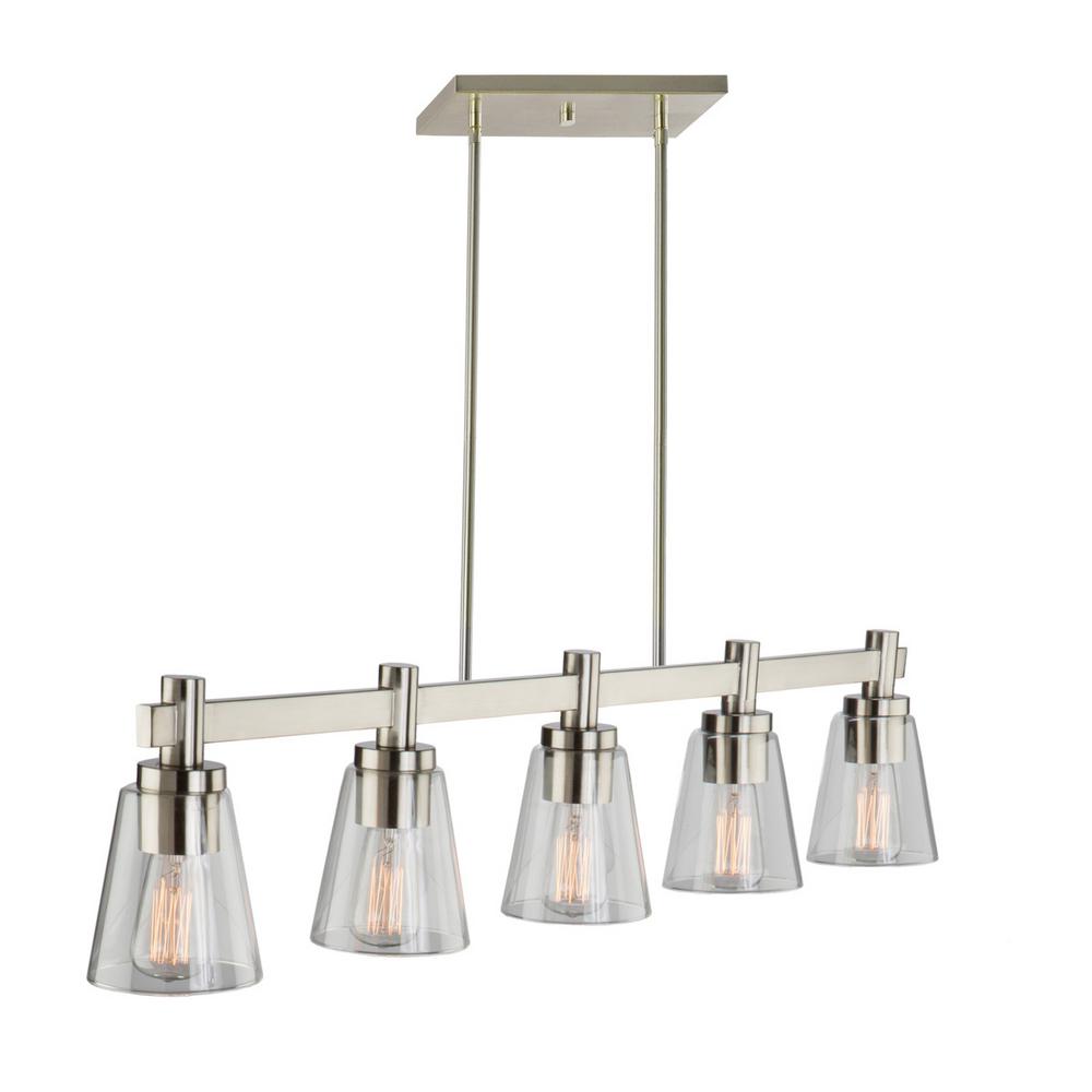 brushed nickel pool table light