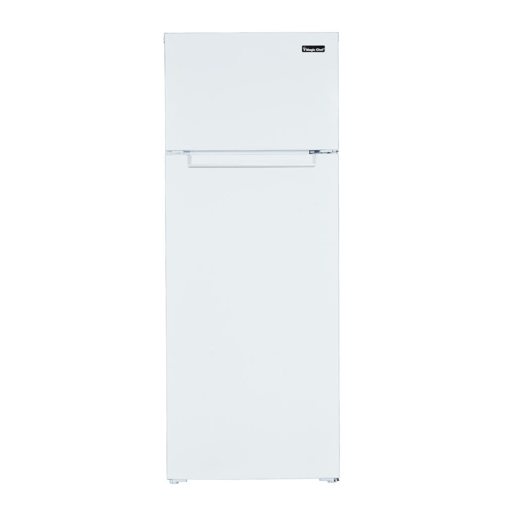 Magic Chef 7.4 cu. ft. 2-Door Mini Fridge in White-MCDR740WE - The Home ...