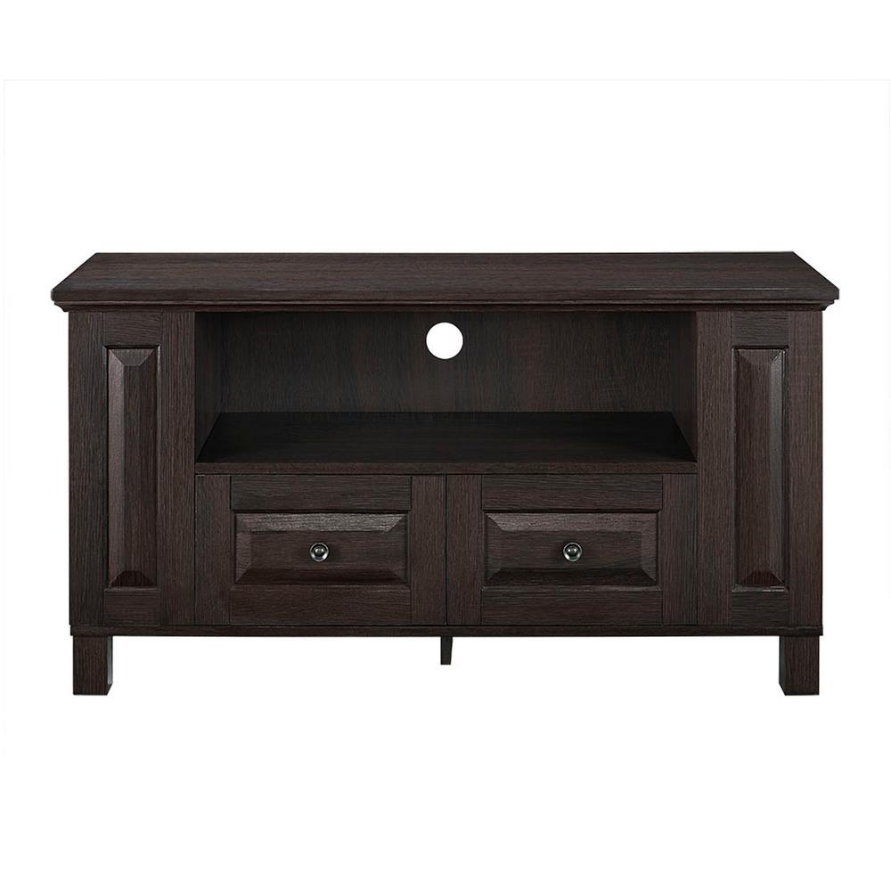 Walker Edison Furniture Company Essential Espresso Fire Place