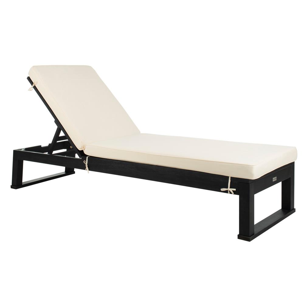 Safavieh PAT7024D Outdoor Collection Solano Black and ... Safavieh PAT7024D Outdoor Collection Solano Black and ... on Safavieh Outdoor Living Solano Sunlounger id=95395