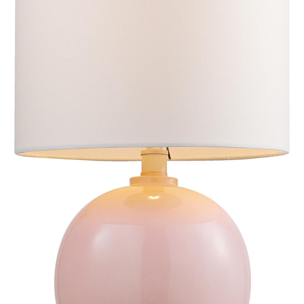 blush pink bedside lamp