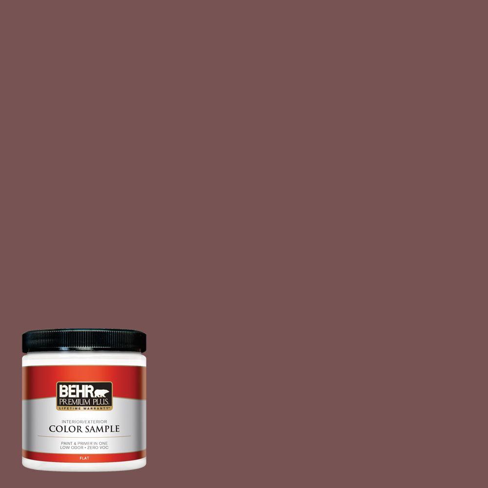 Behr Premium Plus 8 Oz 120f 6 Japanese Maple Flat Interior 120f 6 Japanese Maple Flat Interior Exterior Paint And Primer In One Sample