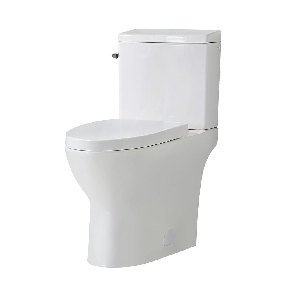 glacier bay 2 piece dual flush round toilet in white