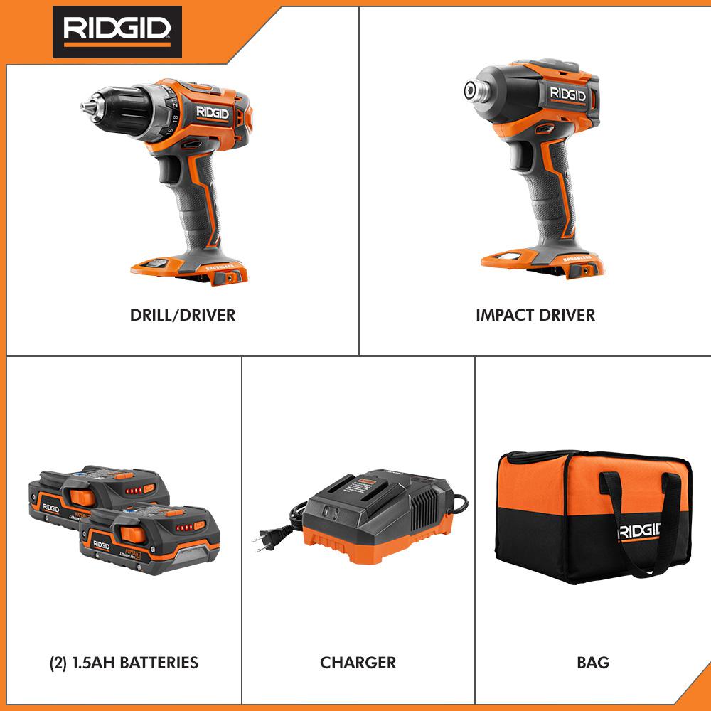 Orange Power Tool Combo Kits Power Tools The Home Depot