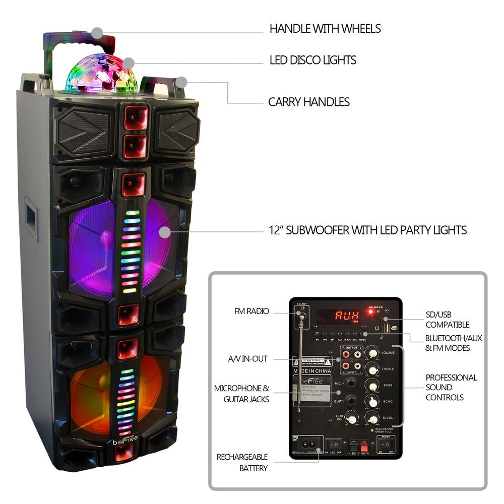 party speaker with wireless microphone