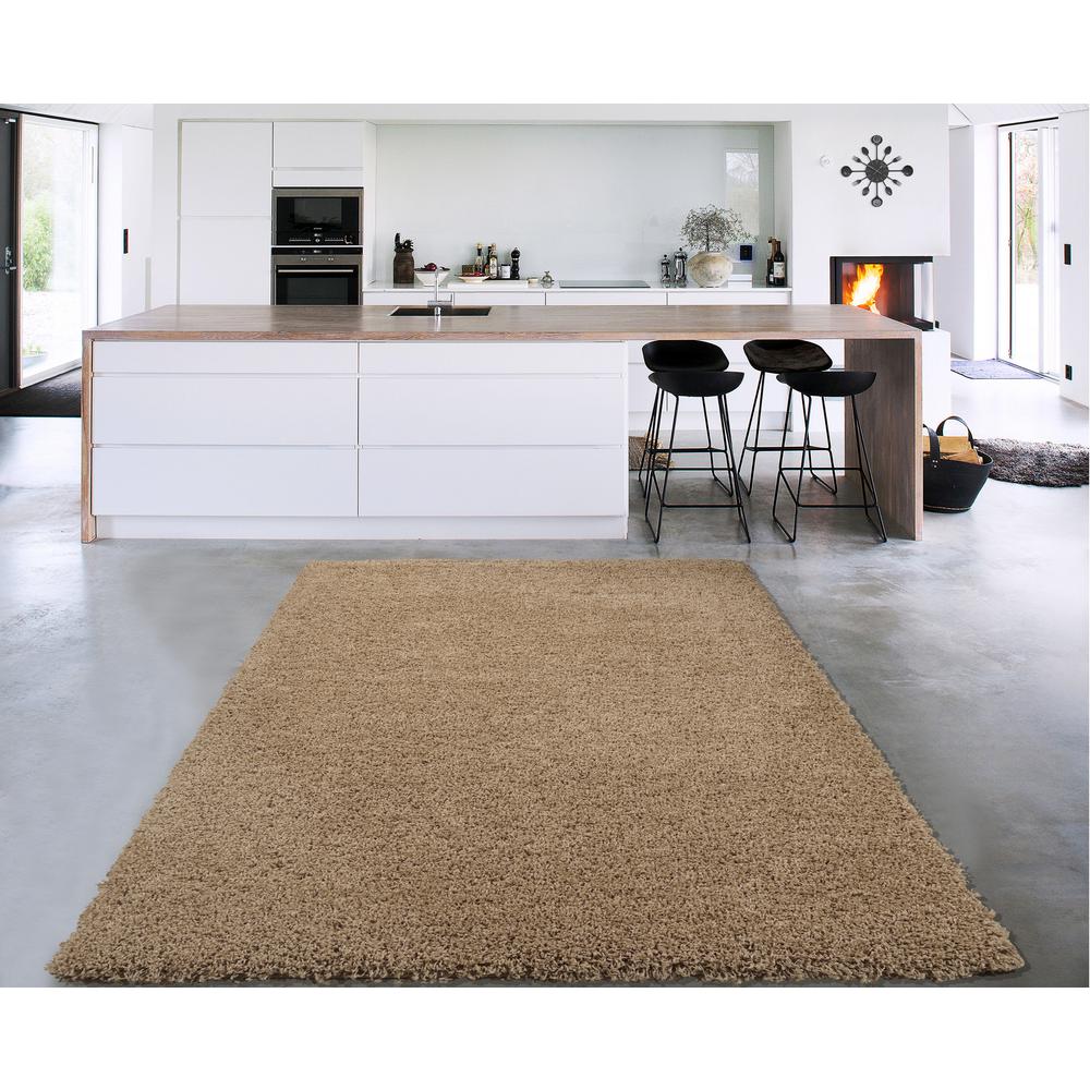 Sweet Home S Cozy Collection Beige 8 Ft X 10 Indoor Area Rug