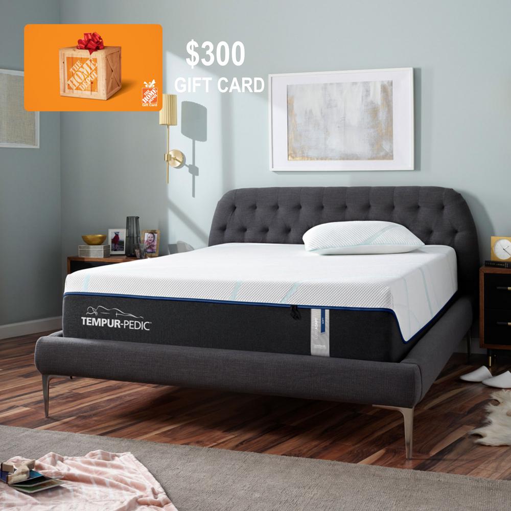 Tempur Pedic Tempur Luxeadapt 13in Plush Memory Foam No Top Mattress Connector King Mattress 10741170 The Home Depot