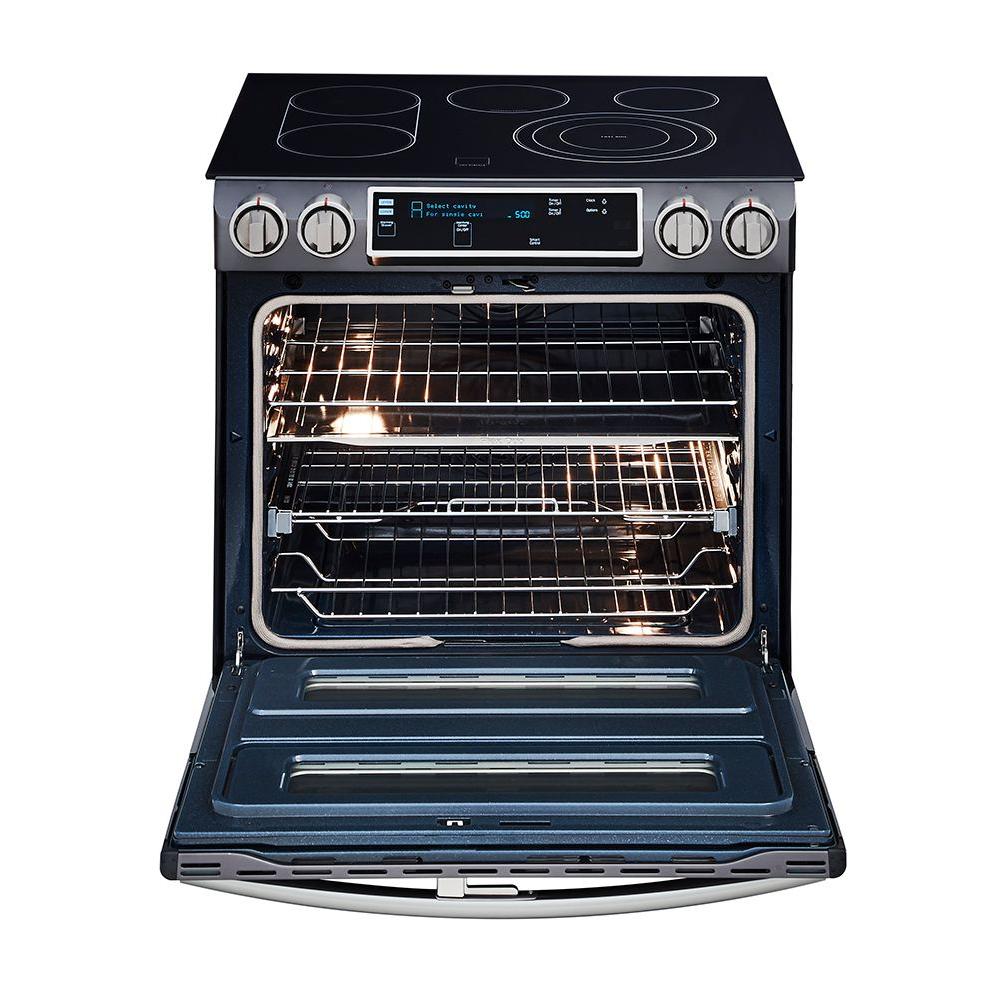 Samsung 30 in. 5.9 cu. ft. Single Oven Electric Range with Self ...