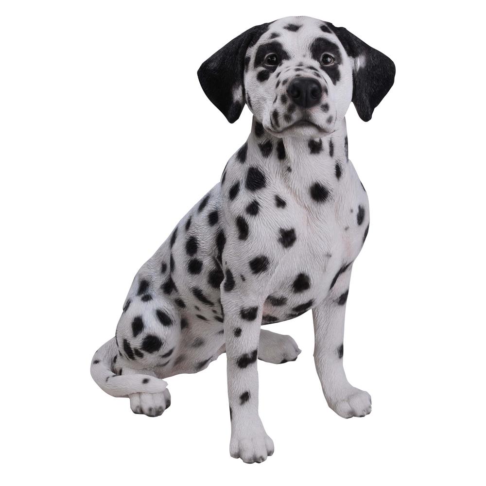 Hi Line Gift Dalmation Sitting Garden Statue 87798 The Home Depot Dalmation Sitting Garden Statue 87798