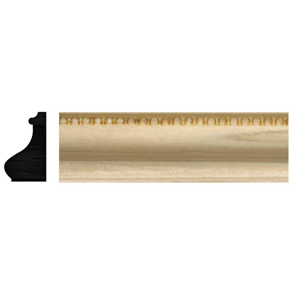 Ornamental Mouldings 3/4 in. x 11/4 in. x 96 in. White Hardwood