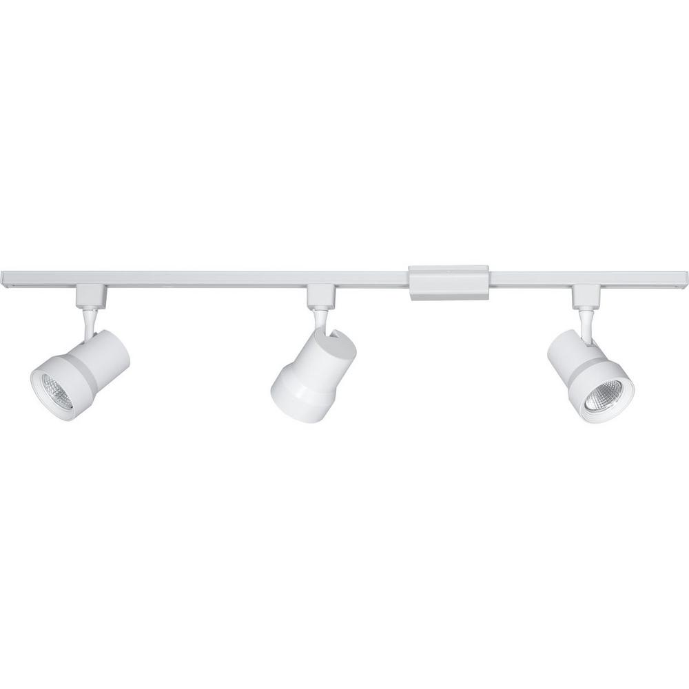 Progress Lighting 4 Ft 3 Light White Integrated Led Track Kit Progress Lighting 4 Ft 3 Light White Integrated Led Track Kit