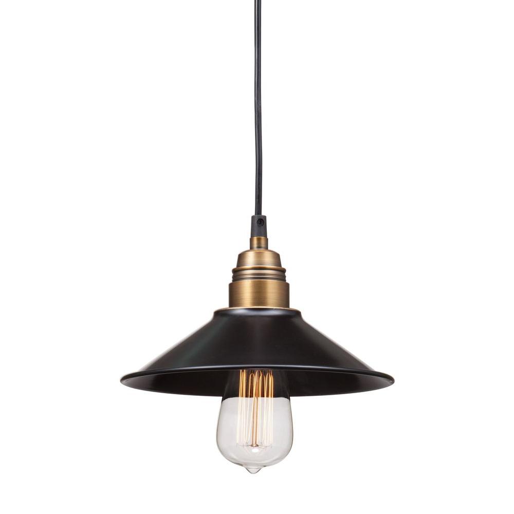 ZUO Amarillite Antique Black Gold and Brass Ceiling Lamp 