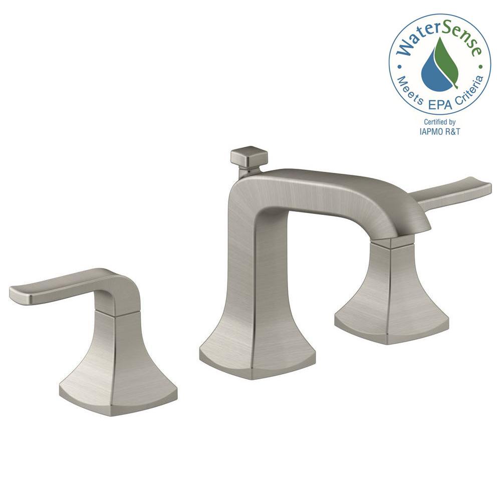 KOHLER Rubicon 8 In Widespread 2 Handle Bathroom Faucet In