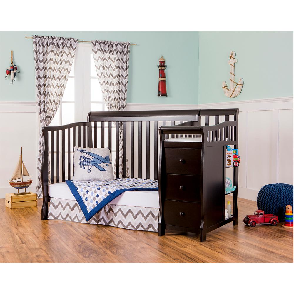 dream on me 5 in 1 brody convertible crib with changer