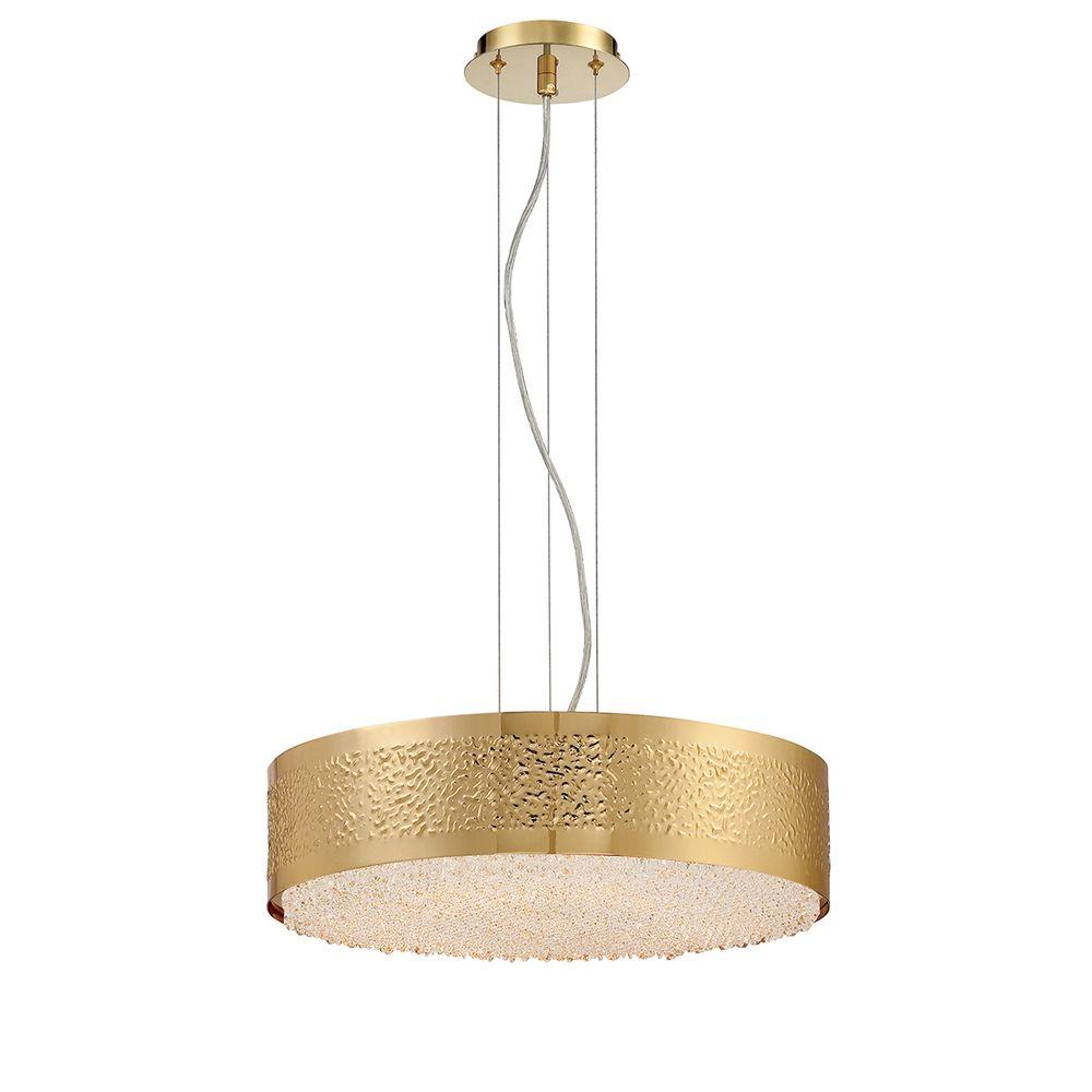 Eurofase Dahlia Collection 6Light Antique Gold Chandelier14455018 The Home Depot