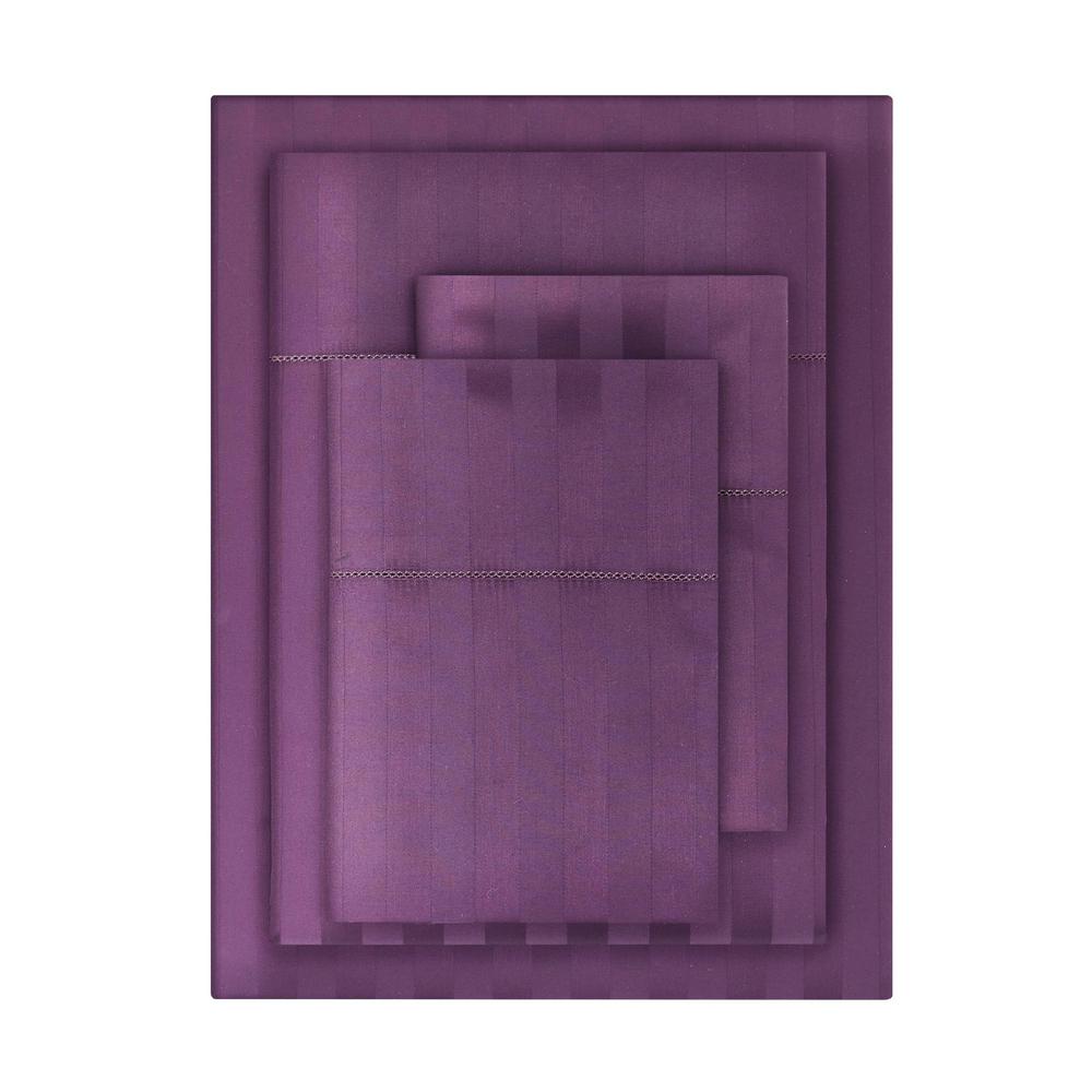 Home Decorators Collection 500 Thread Count Egyptian Cotton Sateen 3 500 Thread Count Egyptian Cotton Sateen 3 Piece King Duvet Cover Set In Orchid Damask