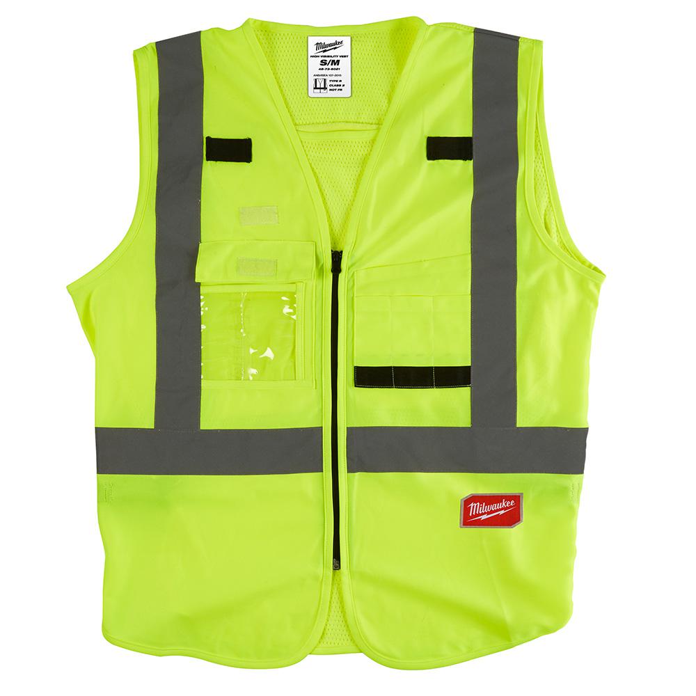 10 PACK NEON YELLOW SAFETY TRAFFIC VEST W// REFLECTIVE STRIPS SIZE 3XL