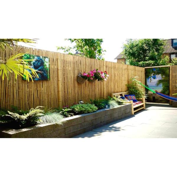 Natural Rolled Bamboo Fence Home Garden Fencing Decor 3 ft ...