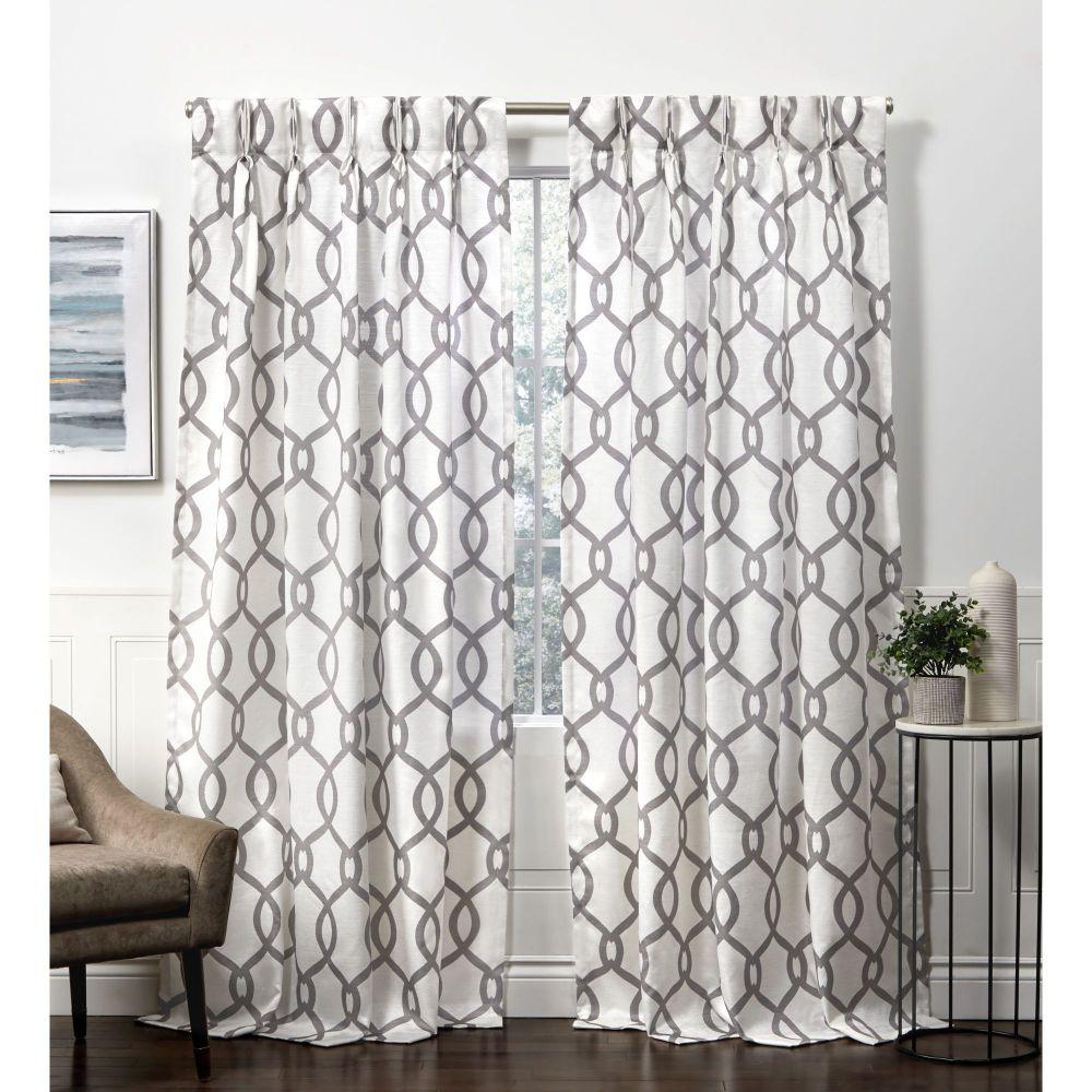 Exclusive Home Curtains Kochi Black Pearl Room Darkening Hidden Tab Top
