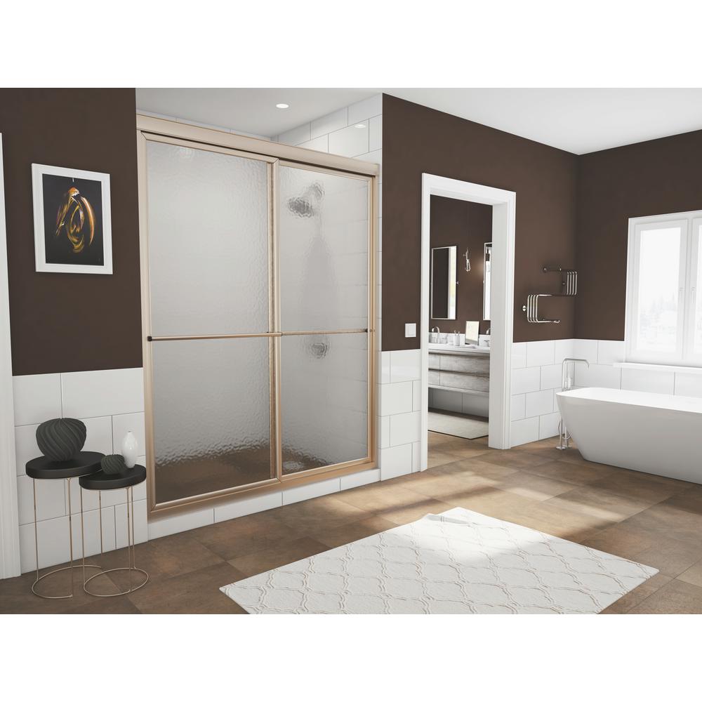 Coastal Shower Doors Newport Series 64 In X 70 In Framed Sliding Shower Door With Towel Bar In
