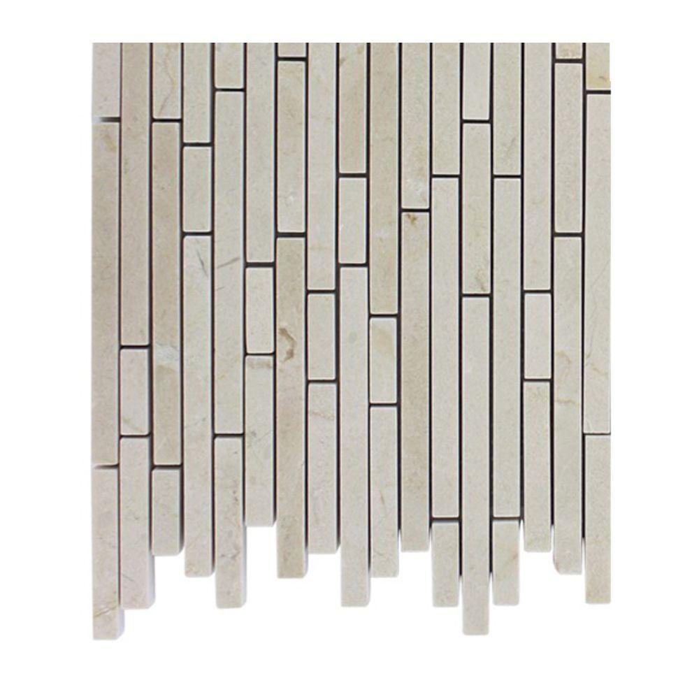 Ivy Hill Tile Windsor 1 4 In X Random Crema Marfil Pattern Marble Ivy Hill Tile Windsor 1 4 In X Random Crema Marfil Pattern Marble Mosaic