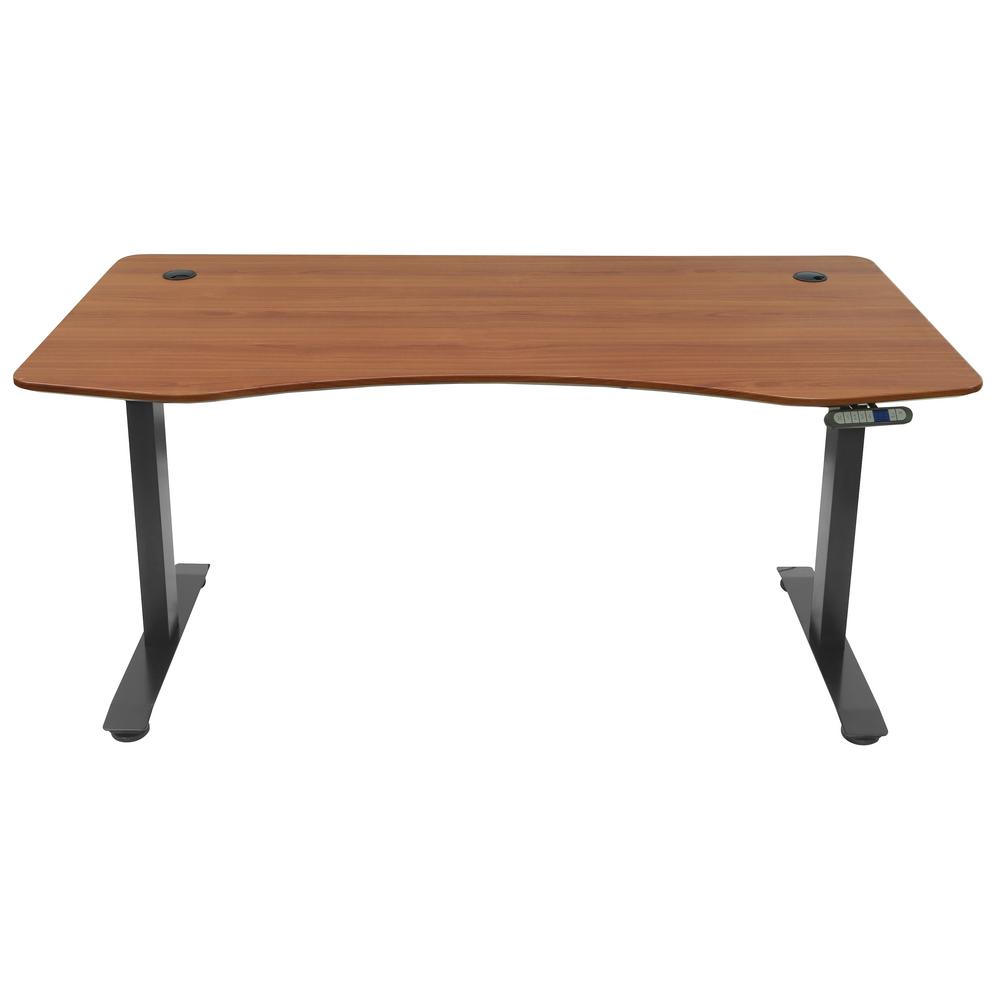 UPC 815977020032 product image for Motion Wise 60 in. Rectangular Mahogany Standing Desk with Adjustable Height Fea | upcitemdb.com